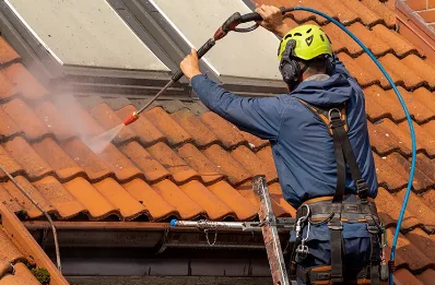Démoussage et hydrofuge de toiture à Rougeries